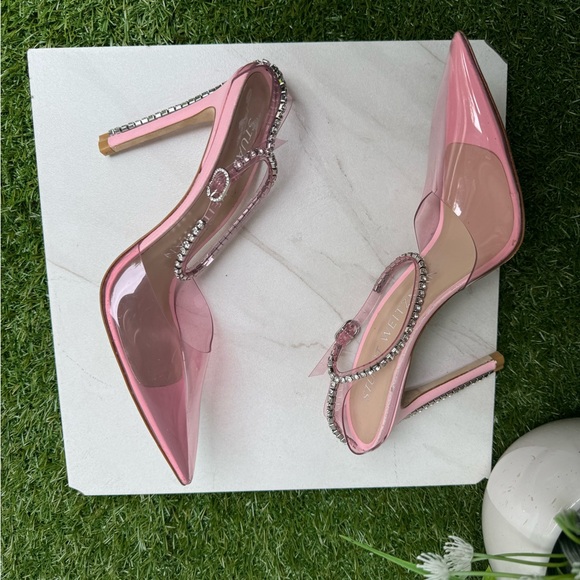 - Stuart Weitzman
Glam 100 Strap Pumps Color: Pink/Clear size 7 - Picture 15 of 15